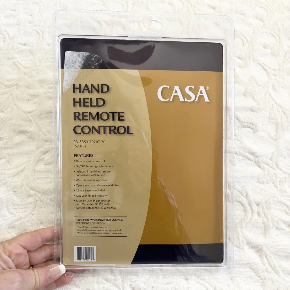 Casa Vieja Ceiling Fan Select Hand Held Remote Control System  3 Speed Dim NEW!